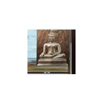 Store bouddha zen marron en bois