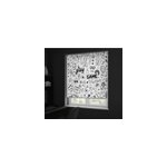 Store enrouleur geek conception de jeu noir et blanc