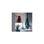 Store enrouleur salle de bain bambous zen et orchides roses