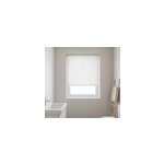 Store enrouleur salle de bain motif de feuilles fines