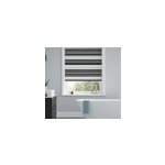 Store enrouleur salle de bain righe bianco nero