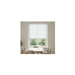 Store enrouleur salle � manger blanc nacr� semi - translucide