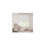 Store enrouleur salon motif baroque gris