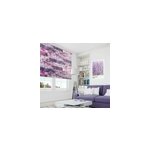 Store motif collage floral tons mauves