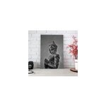 Tableau bouddha buda gris