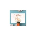 Tableau chambre enfant renard mignon pour fille avec nom