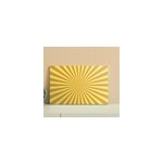 Tableau coucher de soleil abstrait dans les tons oranges