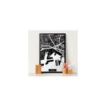 Tableau dcoratif carte topographique toulon