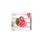 Tableau d�coratif fraises peintes avec fond ray�
