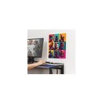 Tableau jeux vid�o personnages �piques pop art