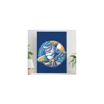Tableau moderne caricature de requin planche de surf