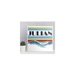 Tableau personnalis� texte vagues r�tro