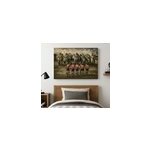 Tableau sports rugbymen et rhinocros