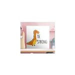 Tableau style scandinave dinosaure �tre fort