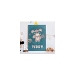 Tableau texte pr�nom personnalis� nounours h�ros