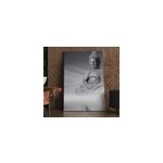 Tableau zen style de buddha en noir et blanc