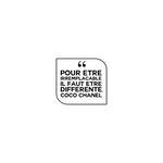 Tapis de souris citation citation inspirante de chanel