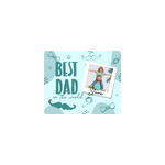 Tapis de souris meilleur papa personnalisable