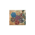 Tapis vinyle carreaux de ciment tuiles colores