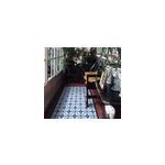 Tapis vinyle couloir carreaux de ciment japonais