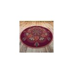 Tapis vinyle entr�e fleur de mandala style indien
