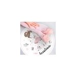 Tapis vinyle prnom style nordique fille dansante avec des toile