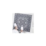 Tapis vinyle salle de bain mosaïque en pierre de galets Tapis vinyle salle de bain mosaïque en pierre de galets