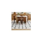 Tapis vinyle salle � manger motif �toile encaustique