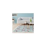 Tapis vinyle salon motif orchid�es