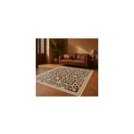 Tapis vinyle salon tuiles organiques