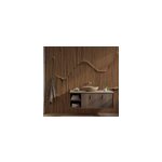 Tapisserie salle de bain papier peint abstrait marron