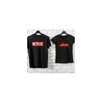 T - shirt couple netflix et chill T - shirt couple netflix et chill