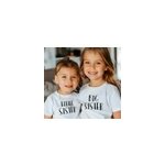 Tee - shirt enfant grande et petite soeur Tee - shirt enfant grande et petite soeur