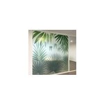 Vitrophanie motif de feuilles de palmier