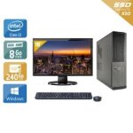Dell optiplex 3010 desktop i3 + cran - 19  8go ram 240go ssd windows 10
