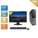 Dell optiplex 390 desktop celeron dual core + cran - 19  8go ram 240go ssd linux