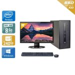 Hp compaq 280 g1 tower pentium g dual core + cran - 19  8go ram 240go ssd windows 10