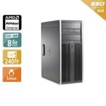 Hp compaq dc5750 tower amd sempron - 8go ram 240go ssd linux
