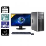 Hp compaq dc5750 tower amd sempron + cran - 19  8go ram 500go hdd sans os