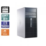 Hp compaq dc5850 tower amd athlon dual core - 8go ram 500go hdd linux