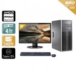 Hp compaq dc5850 tower amd athlon dual core + cran - 19  8go ram 240go ssd sans os