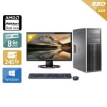 Hp compaq dc5850 tower amd athlon dual core + cran - 19  8go ram 240go ssd windows 10