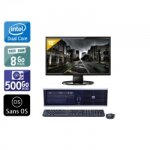 Hp compaq dc7900 sff dual core + cran - 19  8go ram 500go hdd sans os