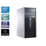 Hp compaq dc7900 tower core 2 duo - 8go ram 500go hdd sans os