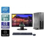 Hp compaq elite 8000 sff core 2 duo + cran - 19  8go ram 500go hdd sans os