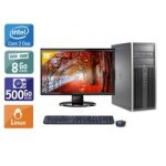 Hp compaq elite 8000 tower core 2 duo + cran - 19  8go ram 500go hdd linux