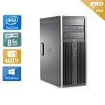 Hp compaq elite 8000 tower dual core - 8go ram 480go ssd windows 10 bon �tatoccasion certifi�e reconditionn�e ...