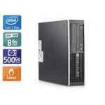 Hp compaq elite 8200 sff core 2 duo - 8go ram 500go hdd linux