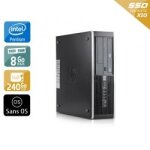 Hp compaq elite 8300 sff pentium g dual core - 8go ram 240go ssd sans os