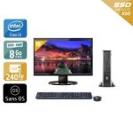 Hp compaq elite 8300 usdt i3 + cran - 19  8go ram 240go ssd sans os